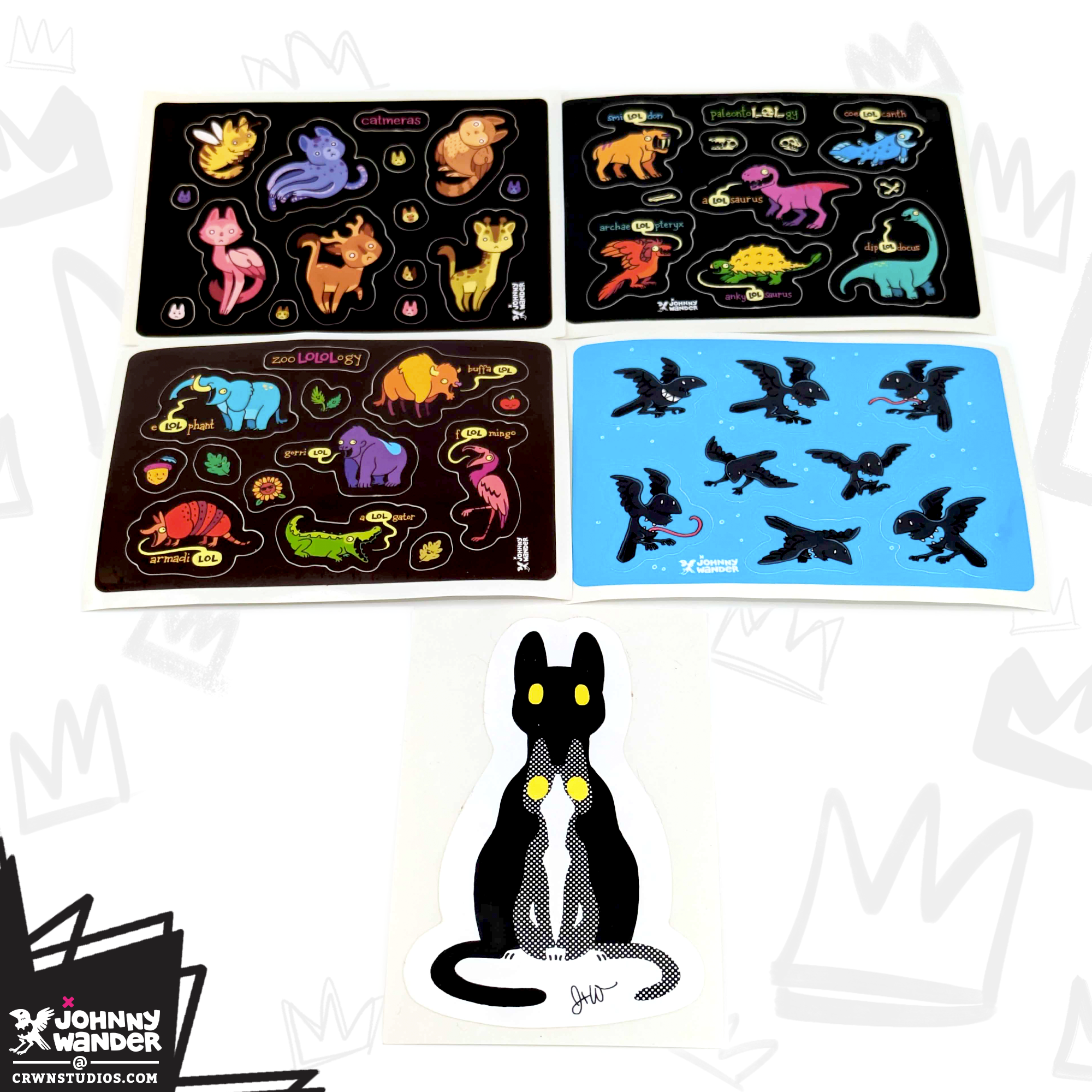 Johnny Wander Classic Sticker Bundle